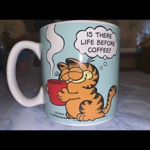 SOLD Vintage Garfield Is there Life Before Coffee